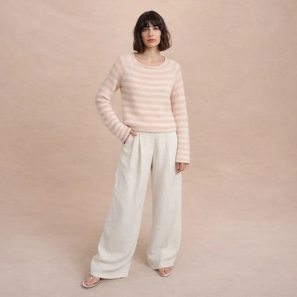 J. Crew Mohair Blend Striped Sweater Size Small